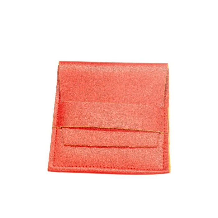 LETTERINA PELLE  CM8X8 ROSSO